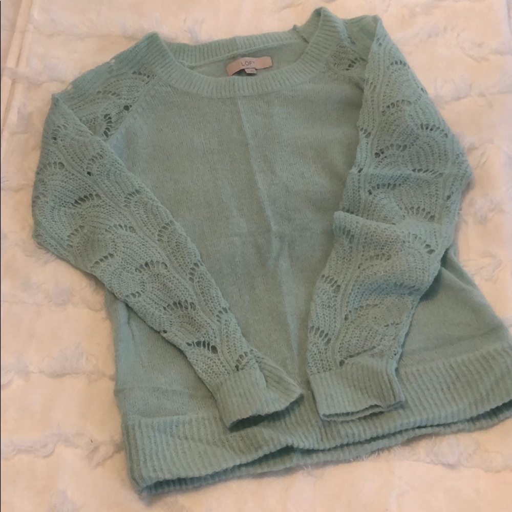 Tiffany blue loft sweater